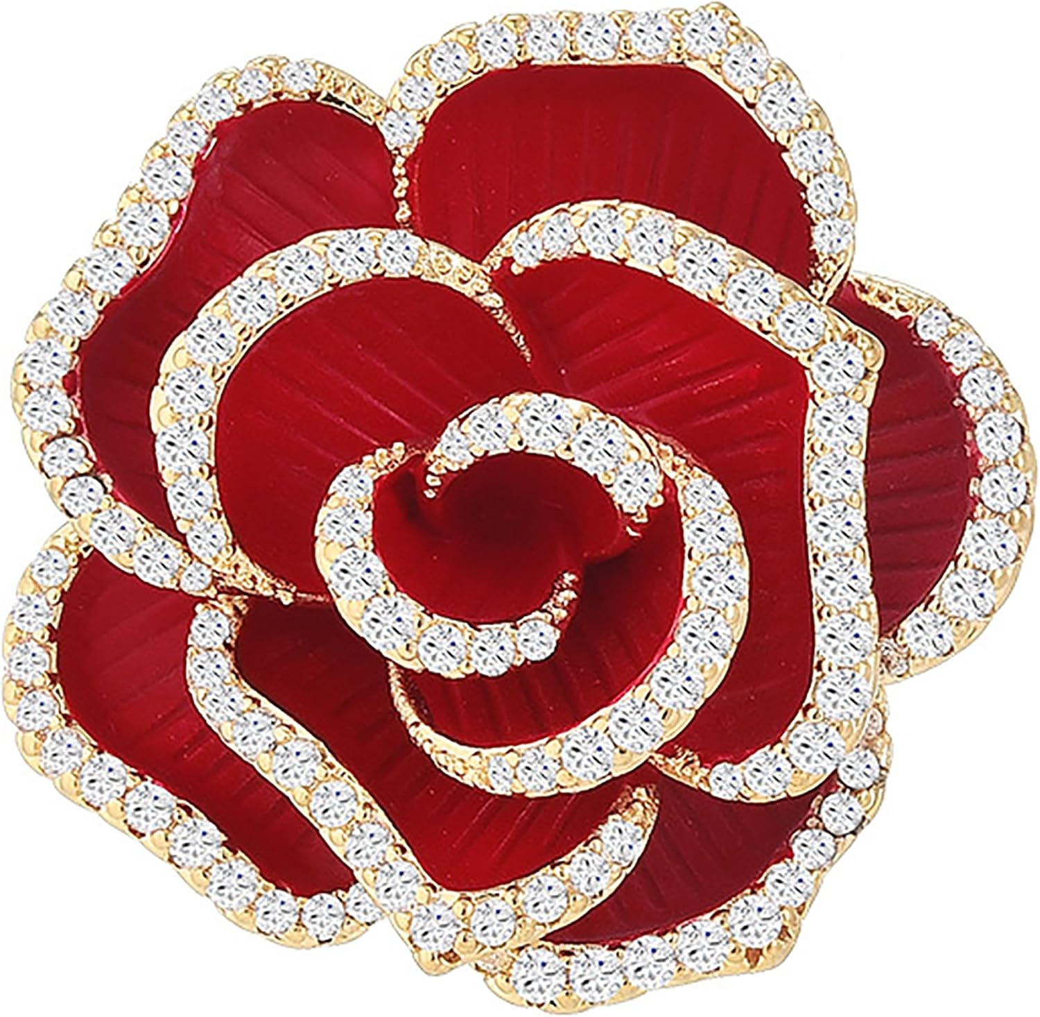 Vintage elegancka unikalna broszka z kryształem, modna broszka z kryształem górskim, odznaki pin, akcesoria biżuteria prezenty, guzik z kryształu górskiego, szaliki klamra broszka z kwiatami, stanik - obrazek 3